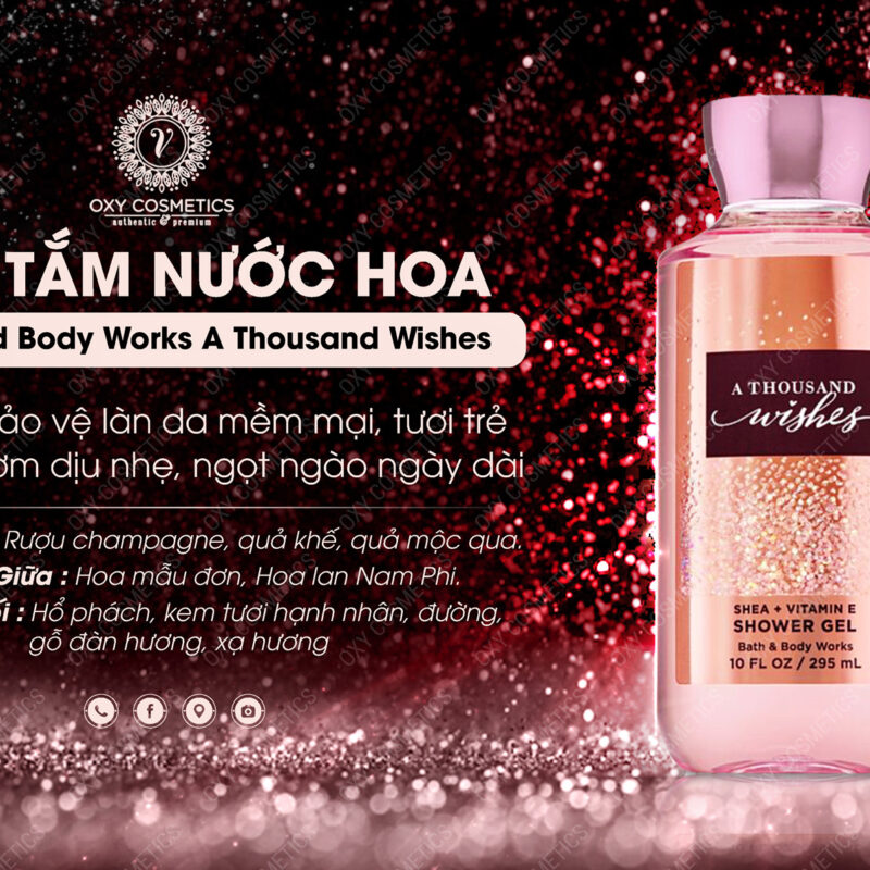 Gel tắm A Thousand Wishes Bath & Body Works